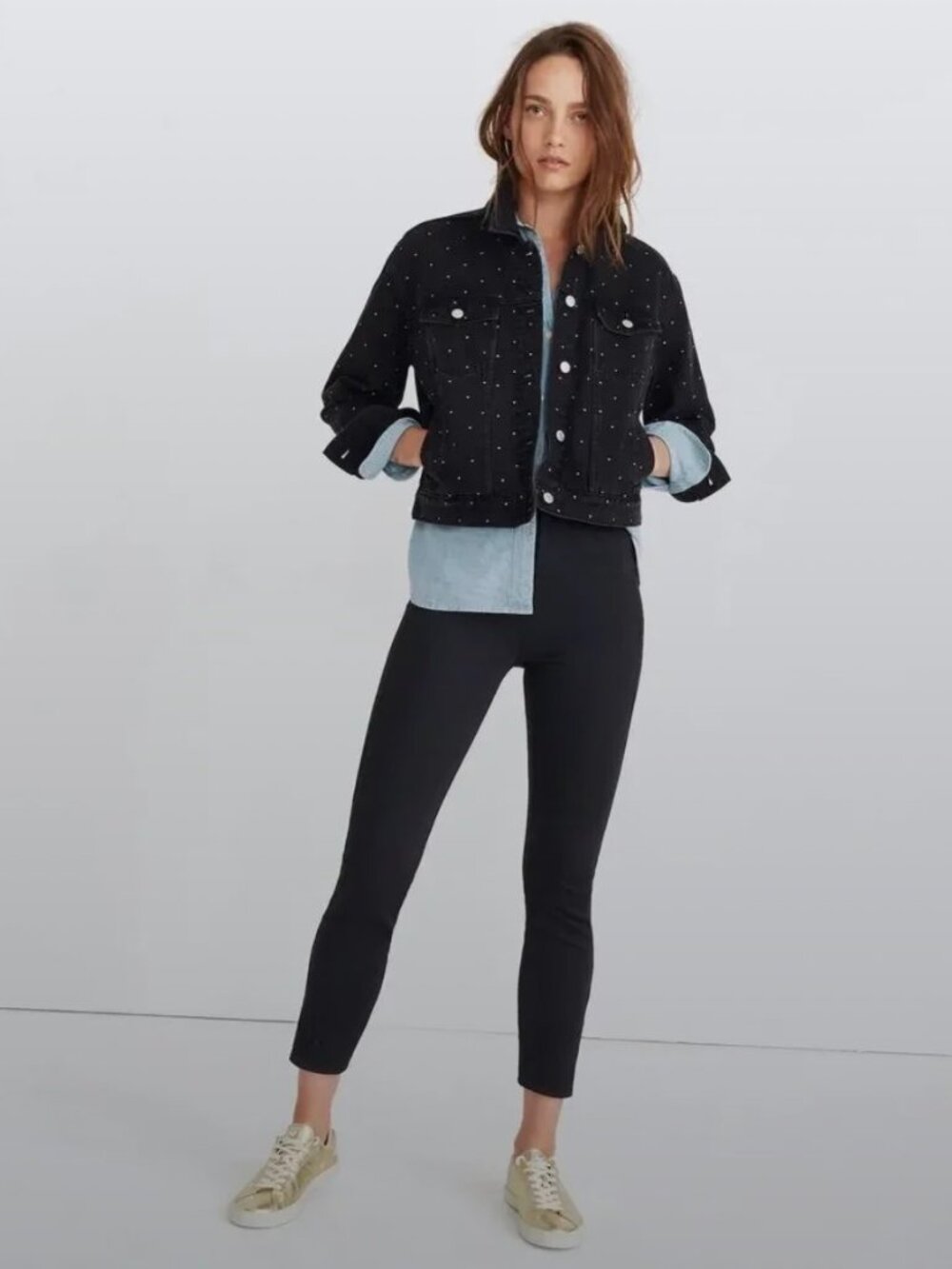 Madewell size 25 Fraser Slim Pants High Rise Stretch Trouser Black